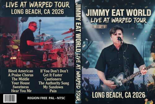 Jimmy Eat World Live at Warped Tour Long Beach, CA 2026 DVD