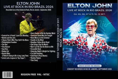ELTON JOHN Live in Rock in Rio Brazil 2026 DVD