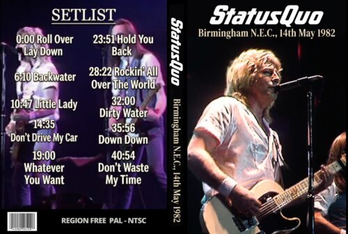 STATUS QUO Live 20th Aniversary Concert, Birmingham England 1982 DVD