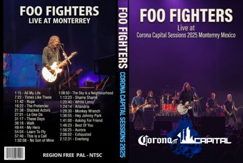 FOO FIGHTERS Live at Corona Capital Session Monterrey, Mexico 2025 DVD