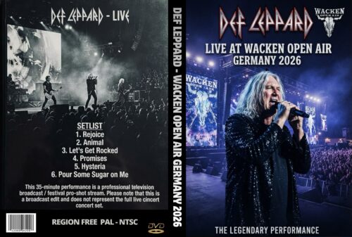 DEF LEPPARD Live at Wacken Open Air Germany 2026  DVD